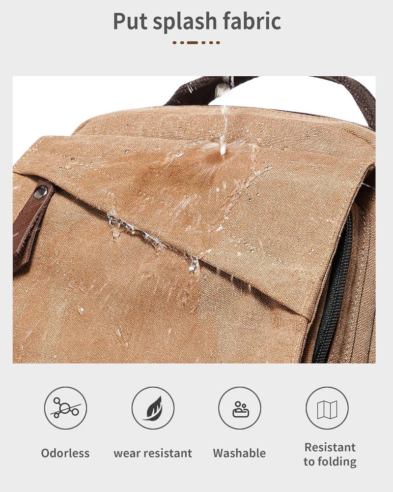 WEPLAN Messenger bag for Men,Small Sling Crossbody Backpack Shoulder Bag for Men Women,canvas Strap Backpack Sling Bag - Image 5